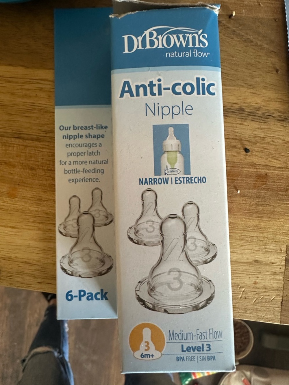 Dr. Brown's Anti-Colic Nipple Level 3 - Clear (Medium-Fast Flow)